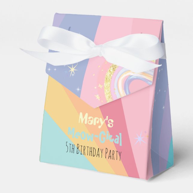 Caticorn Meow-Gical Birthday Geschenk Geschenkschachtel (Vorderseite)