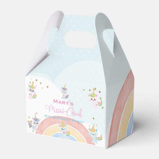 Caticorn Meow-Gical Birthday Geschenkschachtel (Vorderseite)