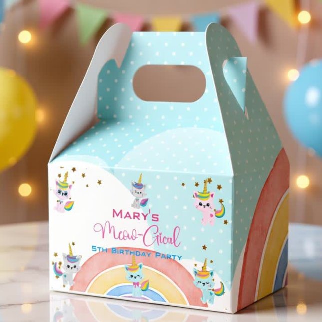 Caticorn Meow-Gical Birthday Geschenkschachtel (Von Creator hochgeladen)