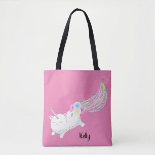 Caticorn Monogram Tote Bag Tasche