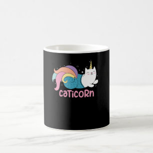 Caticorn Niedlich Cat Unicorn Mermaid Mix Kaffeetasse