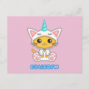Caticorn Postkarte