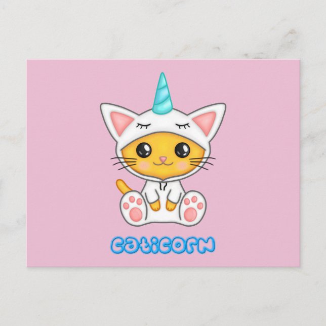 Caticorn Postkarte (Vorderseite)