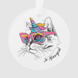 Caticorn so Meowgical Ornament
