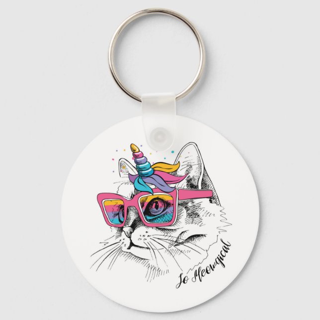 Caticorn | So Meowgical Schlüsselanhänger (Vorderseite)