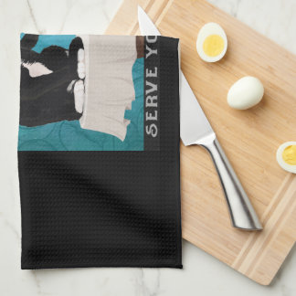 Catiité Tuxedo Cat Coffee Company Funny Tuxedo Geschirrtuch