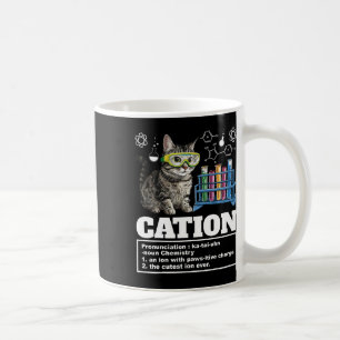 Cation Chemistry Spaß Science Teacher Cat Pun Cat Kaffeetasse