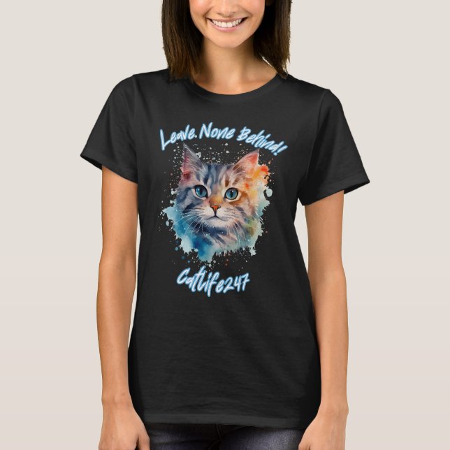 Catlife247 Cat Rescue T - Shirt (Vorderseite)