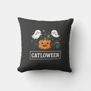 Catloween Süße Geisterkatze Halloween Design_1 Kissen