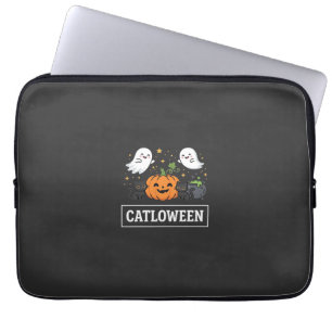 Catloween Süße Geisterkatze Halloween Design_1 Laptopschutzhülle