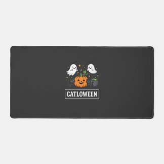 Catloween Süße Geisterkatze Halloween Design_1 Schreibtischunterlage