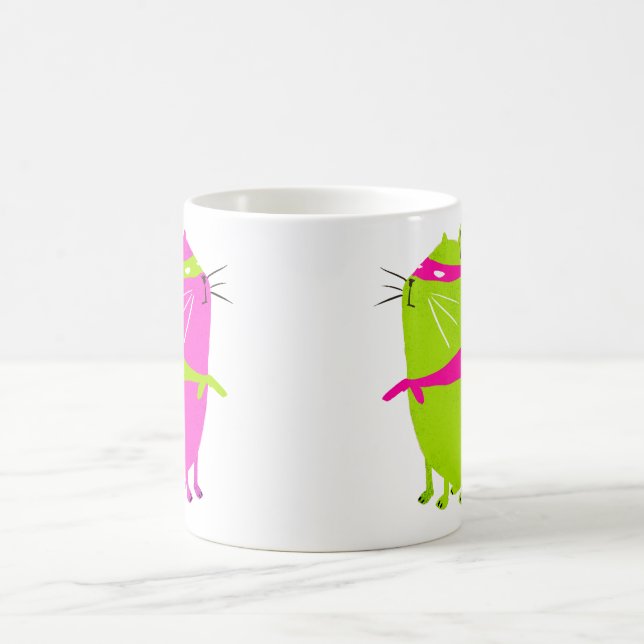 Catman Grün Kaffeetasse (Mittel)