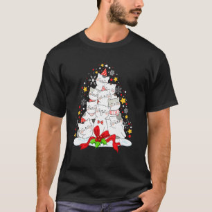 Catmas Süße Katze Hässliche Weihnachts-Pyjama-Katz T-Shirt
