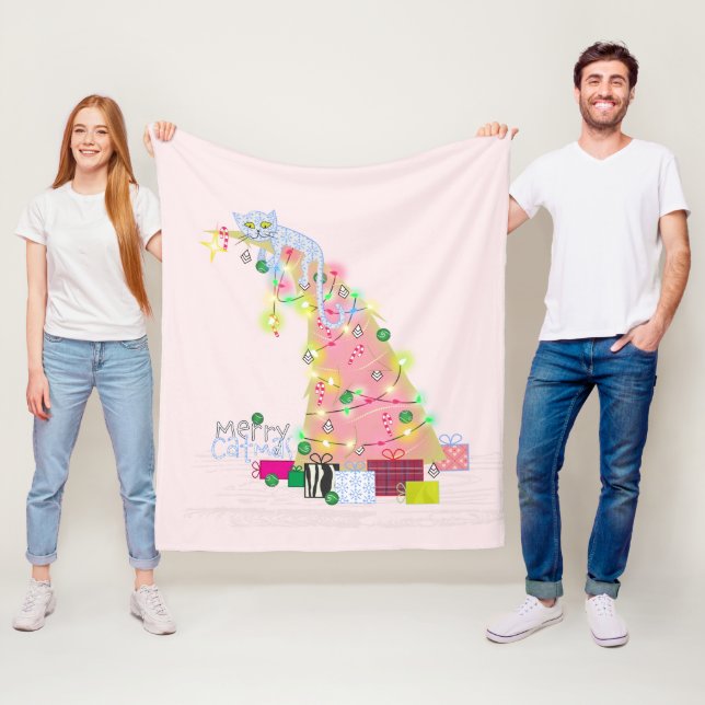 Catmas TreChristmas Fleece Blanket (Beispiel)