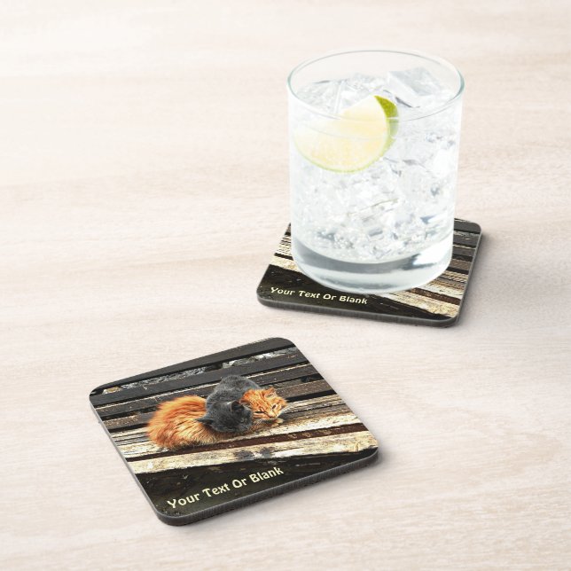 Catnap Cuties Getränkeuntersetzer (Rechte Seite)