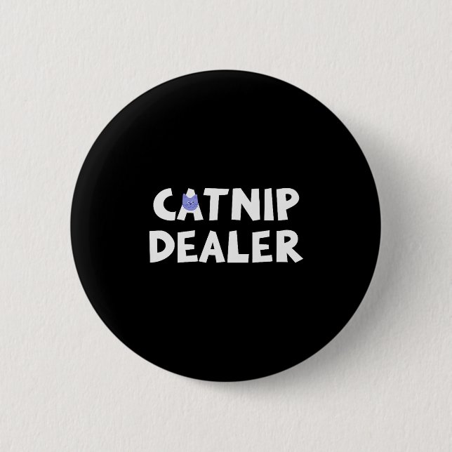 Catnip Er Funny Cat  Button (Vorderseite)