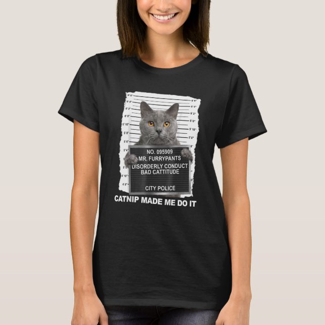 Catnip hat mich dazu gebracht, es zu tun T-Shirt (Vorderseite)
