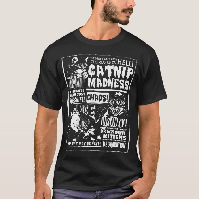 Catnip Madness Niedlich Kitten Katzengeschenk für  T-Shirt (Vorderseite)