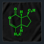 Catnip Nepetalacton Molekulare chemische Formel Halstuch<br><div class="desc">Catnip Nepetalactone Molecule ~ Chemische Skelettal Struktur-Formel Bio Verbindung. Globe Trotters ist auf die Idiosynkratische Bildsprache aus der ganzen Welt spezialisiert. Hier finden Sie einzigartige Grußkarten,  Postkarten,  Poster,  Telefonzellen,  Sticker,  Mousepads und vieles mehr.</div>