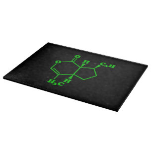 Catnip Nepetalacton Molekulare chemische Formel Schneidebrett