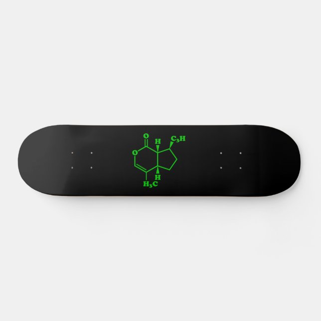 Catnip Nepetalacton Molekulare chemische Formel Skateboard (Horizontal)