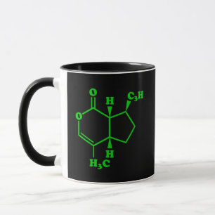 Catnip Nepetalacton Molekulare chemische Formel Tasse