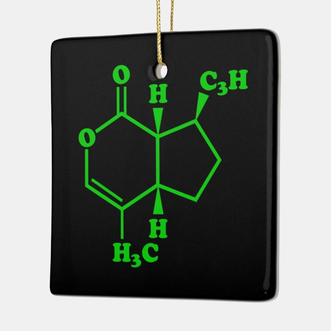 Catnip Nepetalactone Molecular Chemical Formula Keramikornament (Links)
