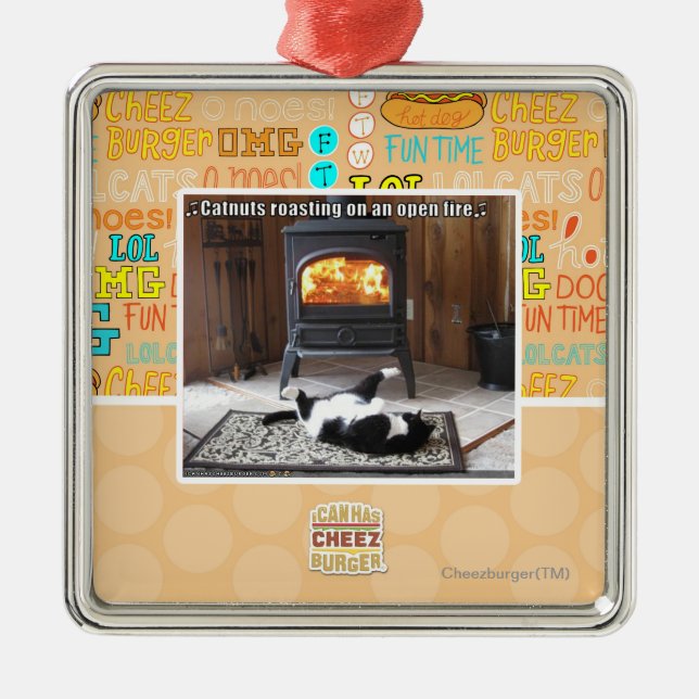 Catnuts Röstung Ornament Aus Metall (Vorne)