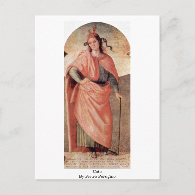 Cato By Pietro Perugino Postkarte (Vorderseite)