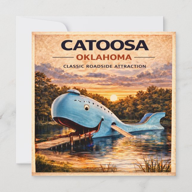 Catoosa Blauwal Route 66 Schreibwaren (Vorderseite)