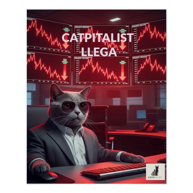 Catpitalist: Comedia de Caída del Mercado - Póster Poster (Vorderseite)