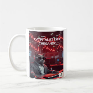 Catpitalist: Comédia do Crash do Mercado - Caneca Kaffeetasse
