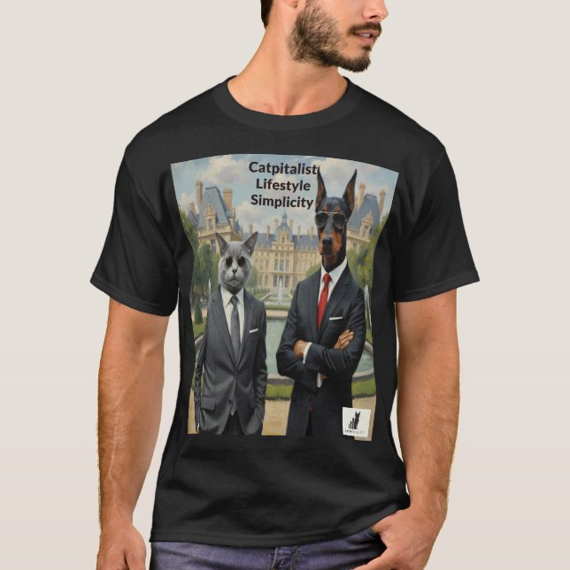 Catpitalist Lifestyle-Einfachheit T-Shirt (Vorderseite)