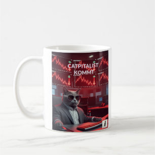 Catpitalist: Marktcrash-Komödie-Tasse Kaffeetasse