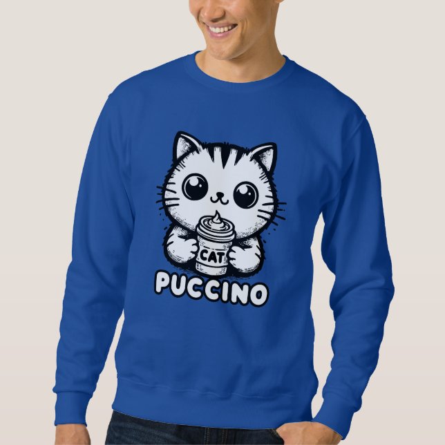 Catpuccino 1 sweatshirt (Vorderseite)