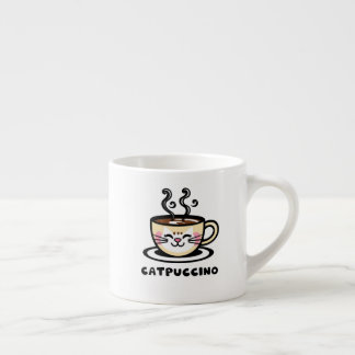 Catpuccino Lustiges Shirt! Süße Cappuccino-Katzen- Espressotasse