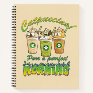 Catpuccino - Purr a Purfect Morning Niedliche Ka Notizbuch