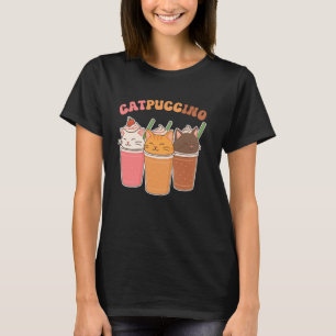 Catpuccino Süßer Kaffee Katzenliebhaber Frauen T-Shirt