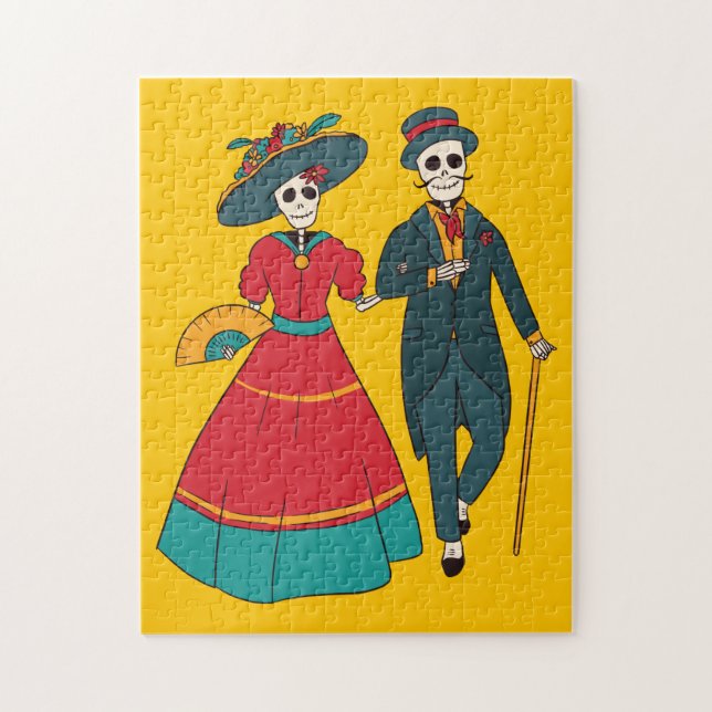 Catrina Couple mexikanischer Tag der Toten (Vertikal)