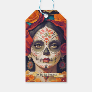 Catrina Day of the Dead 1 with text Geschenkanhänger