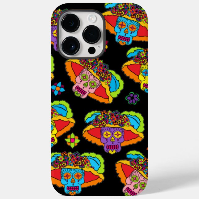 Catrina Sugar Skull Case-Mate iPhone 14 Pro Max Hülle (Rückseite)
