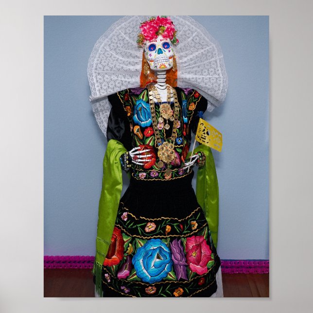 Catrina Tehuana Poster (Vorne)