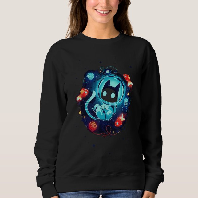 Catronaut Cat Astronaut space cat 2 Sweatshirt (Vorderseite)