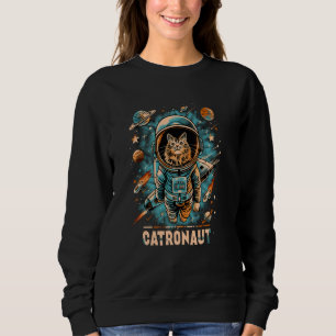 Catronaut Graphic - Maine Coon Cat im Space Astron Sweatshirt