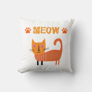 CATS ABSTRAITS CUITS ET ADORABLES SUR COUSSIN