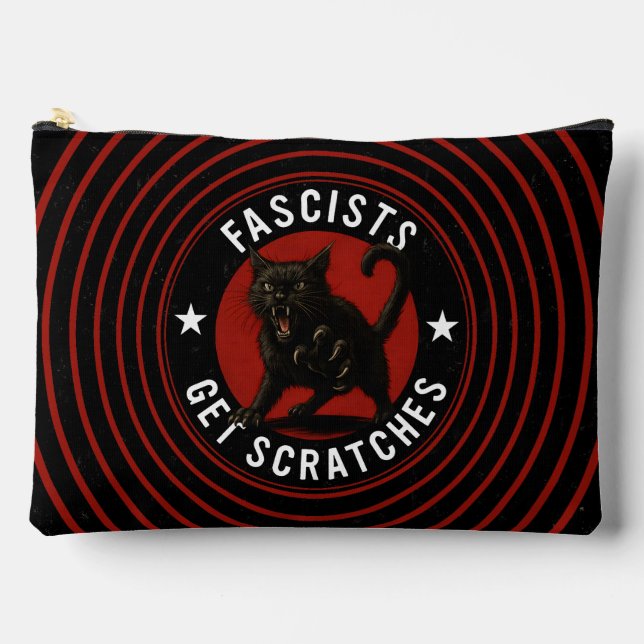 Cats Against Fascists Zubehörtasche (Vorderseite)