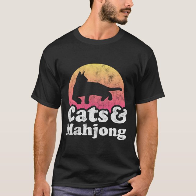 Cats And Mahjong 'S Or 'S Cat T-Shirt (Vorderseite)