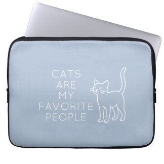 Cats are my favorite people laptopschutzhülle