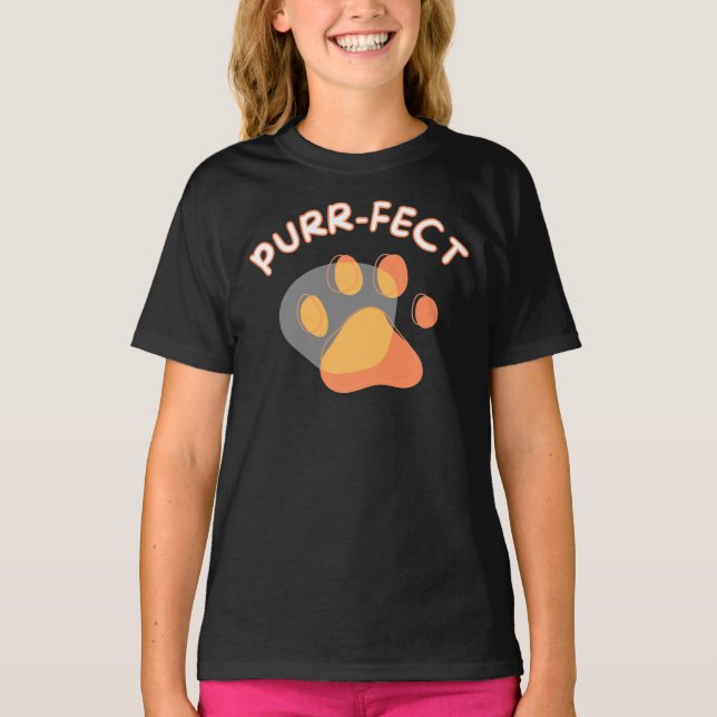 Cats are PURRFECT - Kid's T-Shirt (Vorderseite)