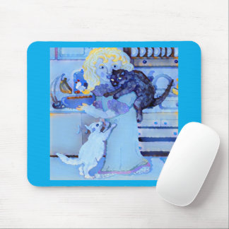 Cats 🐈⬛ 🐈 At Breakfast 🥞 Mousepad